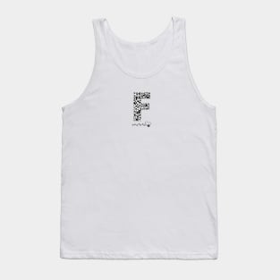 Made of paw print F letter Tank Top